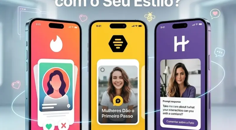 Tinder, Bumble ou Hinge: Qual App Combina Mais com o Seu Estilo?